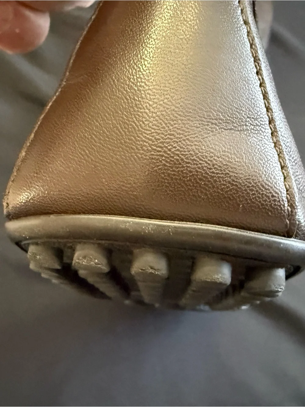 Classic Brown Gucci Leather Penny Loafers with Green-Red Accent Gucci Size 12D
